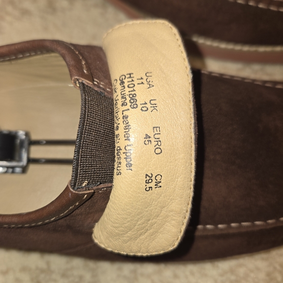 Hush Puppies Dark Brown Suede Slip-Ons - Picture 4 of 8